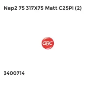 GBC NAP2 75 317X75 MATT C25PI 2
