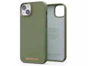 Njord byELEMENTS Suede Comfort+ Case for Apple iPhone 14 Plus, Olive
