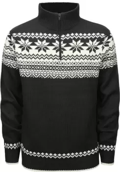 Brandit Troyer Norweger Pullover, black-white, Size S, black-white, Size S