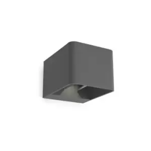 Leds-C4 Wilson - Outdoor LED Up Down Wall Light Urban Grey 855lm 3000K IP65