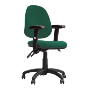 Java 200 ADT High Back Operator Chair With Height Adjustable Arms - Green