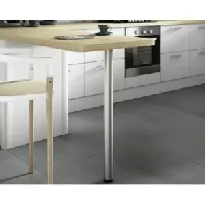 Rothley - Brushed Stainless Steel Table & Worktop Leg 870mm x 60mm - Brushed