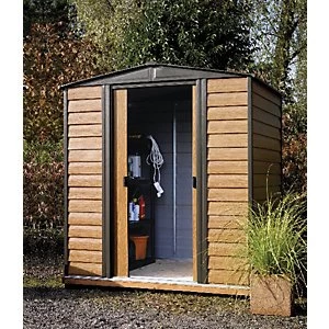 Rowlinson Woodvale Metal Apex Shed with Floor 6 x 5 ft