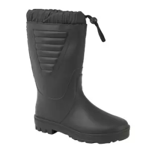 StormWells Unisex Tie Top Polar Boots (4 UK) (All Black)