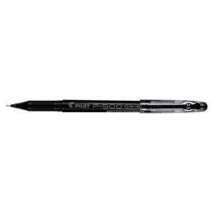 Original Pilot P500 Gel Rollerball Pen Needle Point 0.5mm Tip 0.3mm Line Black Pack of 12 Pens