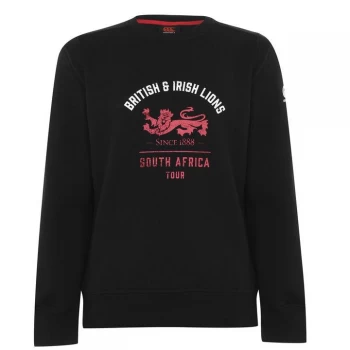 Canterbury British and Irish Lions Crew Sweatshirt Mens - Black