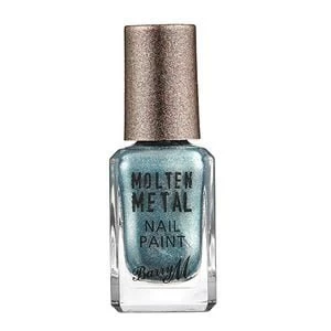 Barry M Molten Metal Glitter Nail Polish - Blue Glacier Blue