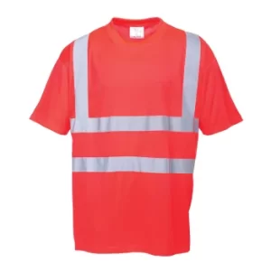 Hi Vis Mens Class 2 T Shirt Red L