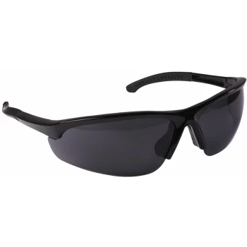 9214 Zante Style Smoke Lens Safety Glasses with Flexi Arms - Worksafe
