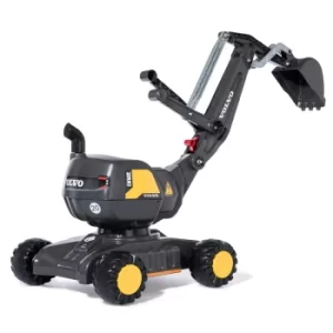 Rolly Toys 360 Degree Ride On Volvo Mobile Excavator, Yellow