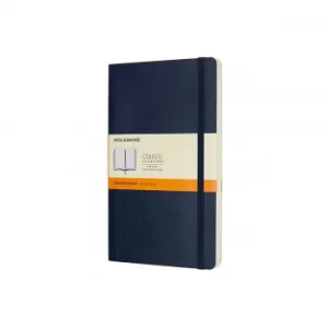 Moleskine Soft Cover Classic Notebook Large Ruled, Dark Blue
