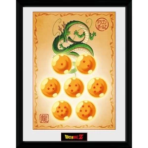 Dragonball Z Dragon Balls Framed Collector Print