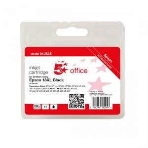 5 Star Office Supplies Inkjet Cartridge Page Life Black 470pp Epson