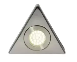 Forum Lighting 1.5W Culina Fonte LED Triangle Surface Light Brushed Satin Nickel 6000K - CUL-25219