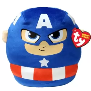 Ty Squishy Beanies - Marvel Captain America 10 inch, none