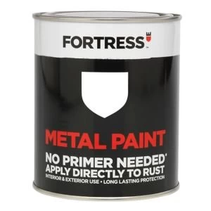 Fortress White Gloss Metal Paint 250ml