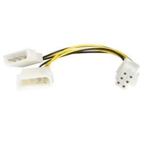 StarTech 6" LP4 to 6 Pin PCI Express Video Card Power Cable Adapter
