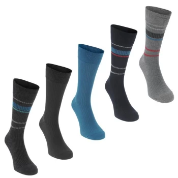 Soviet Multi Stripe Socks - Blue/Navy