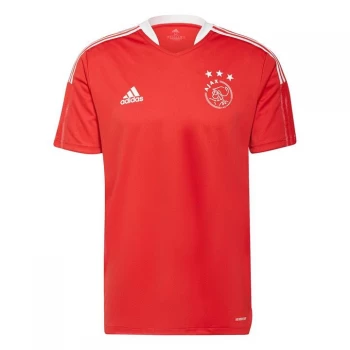 adidas Ajax Training Top 2021 2022 Mens - Red