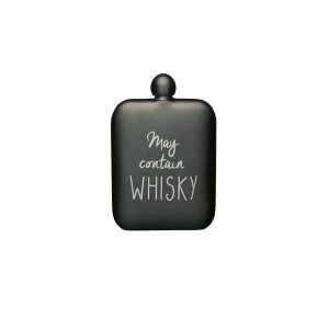 BarCraft 175ml Stainless Steel Grey Hip Flask May Contain Whisky