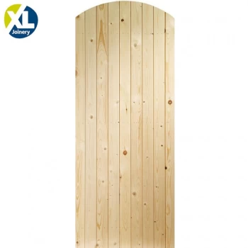 XL Joinery Arched Top Unfinished Natural Pine External Wooden Gate - 1981mm x 915mm (78x36 inch) Softwood X/GATE36A