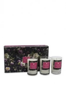 Oasis Home Renaissance Rose And Patchouli 3 Candle Gift Set