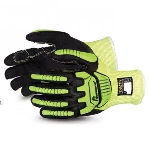 Superior Glove Tenactiv Cut Resistant Anti Impact Hi Vis 10 Yellow