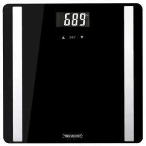 Monzana Digital Bathroom Scale BMI Body Fat Percentage Weight 180kg Water Muscle Bone Mass LCD Display