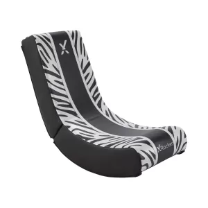 X Rocker Video Rocker Animal Zebra Edition Foldable Gaming Chair