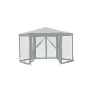 Garden Hexagonal Gazebo Outdoor Canopy Patio Party Tent Market Marquee - Outsunny