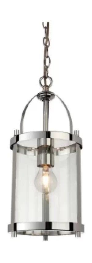 Imperial 1 Light Round Ceiling Pendant Lantern Chrome, E27
