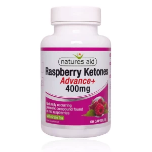 Natures Aid Raspberry Ketones Advance+ 400mg 60 Capsules