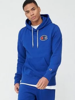 Champion 'C' Logo Overhead Hoodie - Blue, Size 2XL, Men