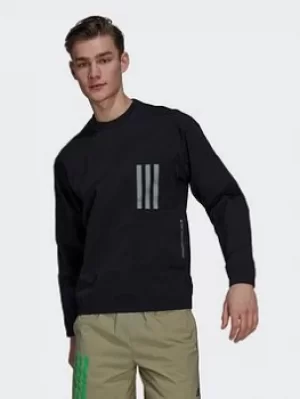 adidas Sportswear X-city Packable Sweatshirt, Black, Size 2XL, Men