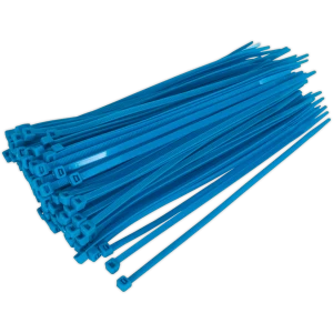 Genuine SEALEY CT20048P100B Cable Tie 200 x 4.8mm Blue Pack of 100