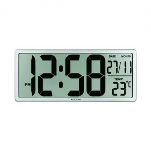 Acctim 22357 Date Keeper Jumbo LCD Autoset Wall Desk Clock