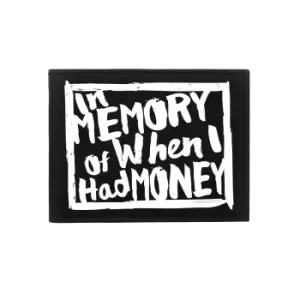 Grindstore In Memory Of When I Had Money Bi-Fold Wallet (One Size) (Black/White)