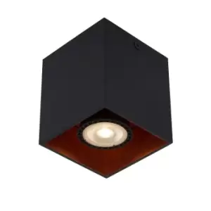 Lucide Bido Modern Surface Mounted Ceiling Spotlight 1xGU10 Black