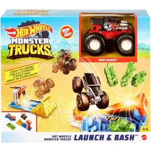 Hot Wheels Monster Truck Launch and Bash Playset