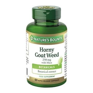 Natureamp39s Bounty Horny Goat Weed 250 mg with Maca 60 Rapid Release Capsules