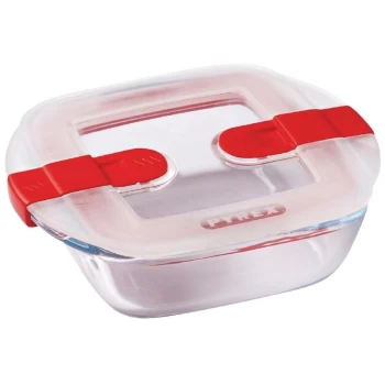 Pyrex - Cook and Heat Square Dish with Lid 350ml - FC363