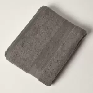 HOMESCAPES Slate Grey 100% Combed Egyptian Cotton Bath Sheet 500 GSM - Slate