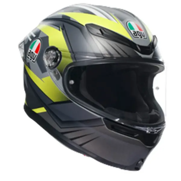 AGV K6 S E2206 Mplk Excite Matt Camo Yellow Fluo 005 Full Face Helmet Size XS