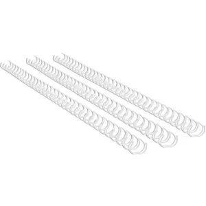 GBC A4 11mm Binding Wire Elements 34 Ring 100 Sheet Capacity White Pack of 100