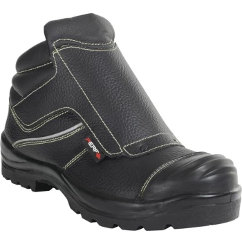 PB94C Mens Black Welders Safety Boots - Size 9 - Perf