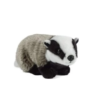 Living Nature Soft Toy - Plush Woodland Animal, Badger (27cm)