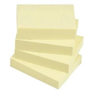 Value 1.5 x 2" Repositionable Notes Yellow Pack of 12 128911