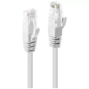 LINDY 48091 RJ45 Network cable, patch cable CAT 6 U/UTP 0.5 m White