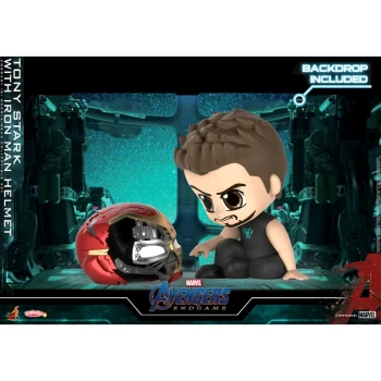 Hot Toys Cosbaby Marvel Avengers Endgame (Size S) - Tony Stark (with Iron Man helmet Version)
