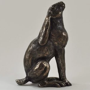 Moondaisy Hare by Harriet Glen Cold Cast Bronze Sculpture